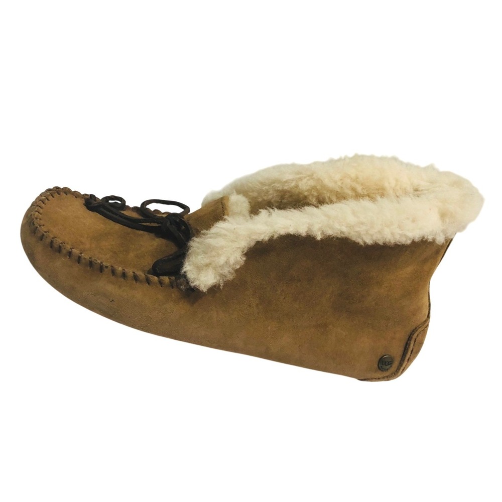 UGG Alena Moccasin Slippers Indoor Outdoor Water Resist Suede Sherpa Women 7